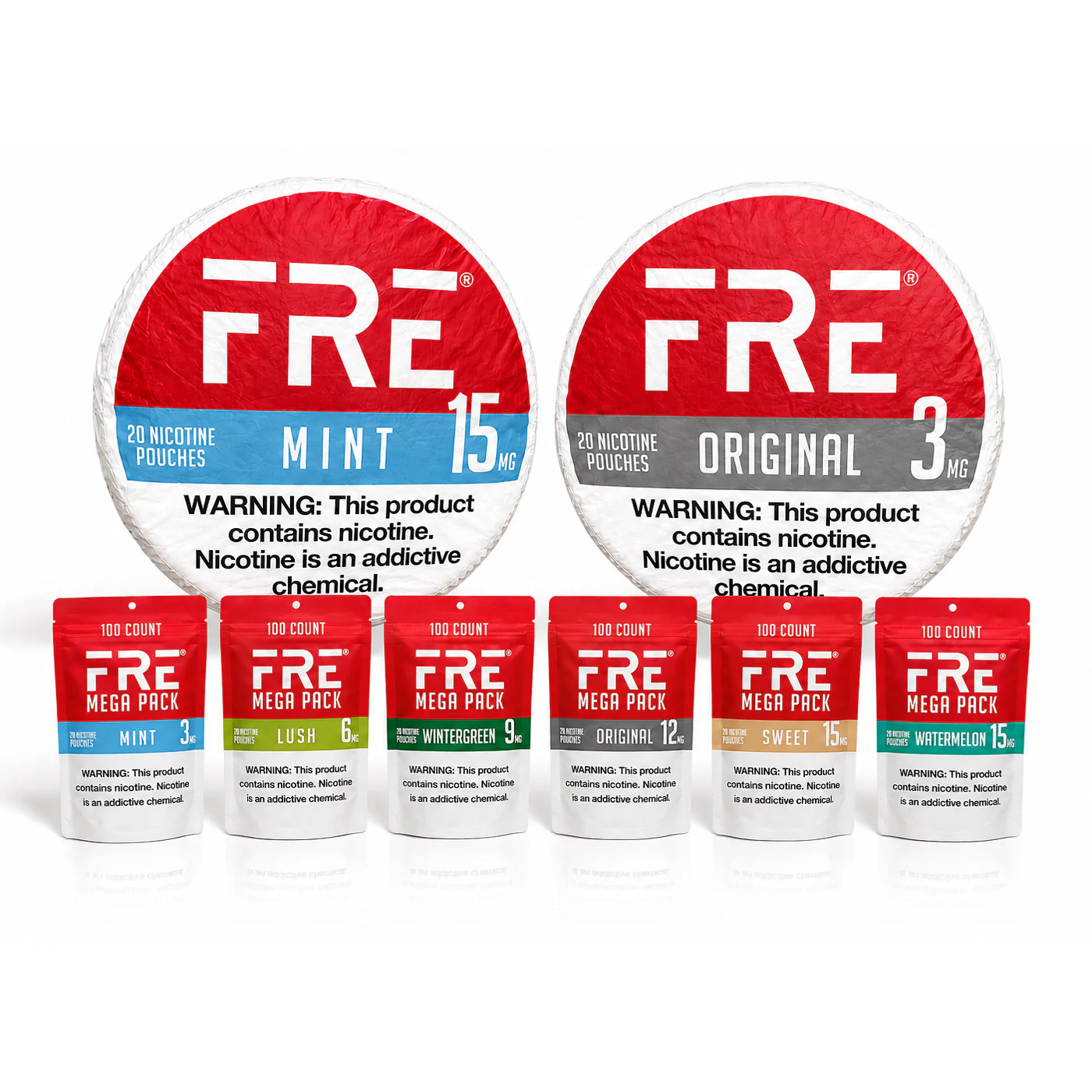 FRE Nicotine White Pouches